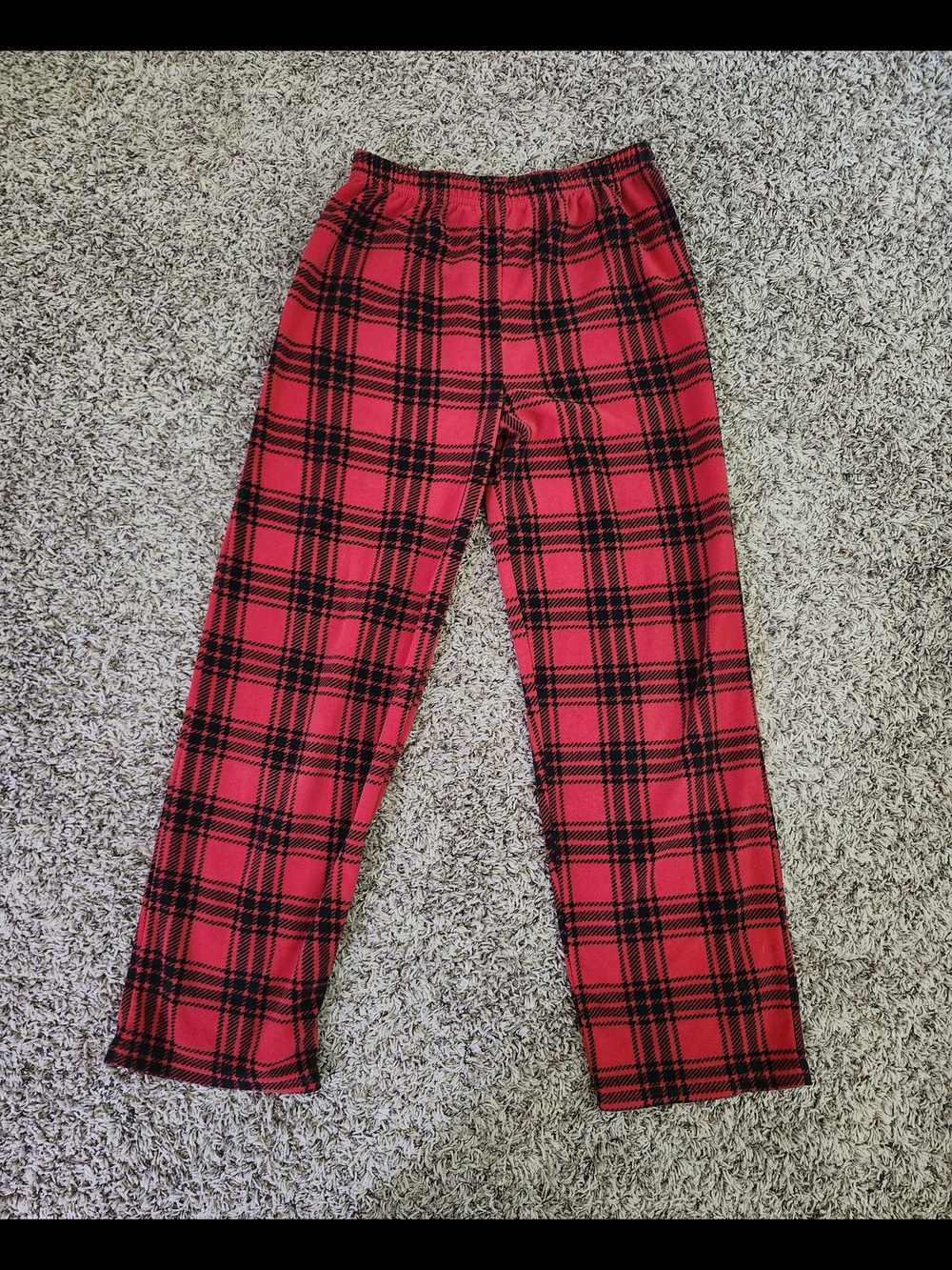 Carter's Red and Black Plaid Pajama Bottoms